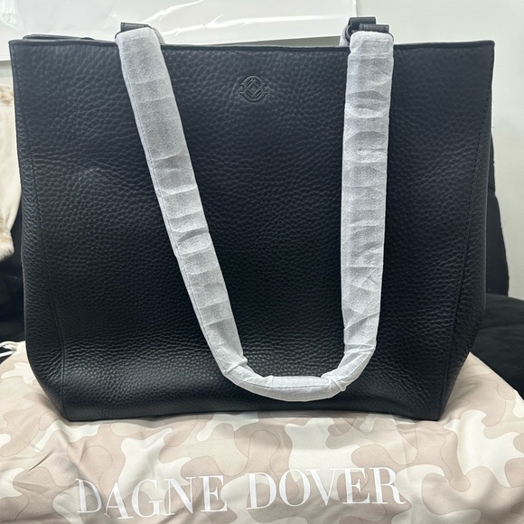 Allyn Leather Tote in color Onyx - Picture 4 of 5